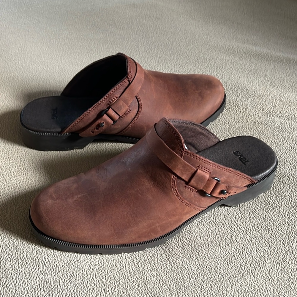 Teva Delavina Mule Genuine Leather Waterproof 8.5 wide
